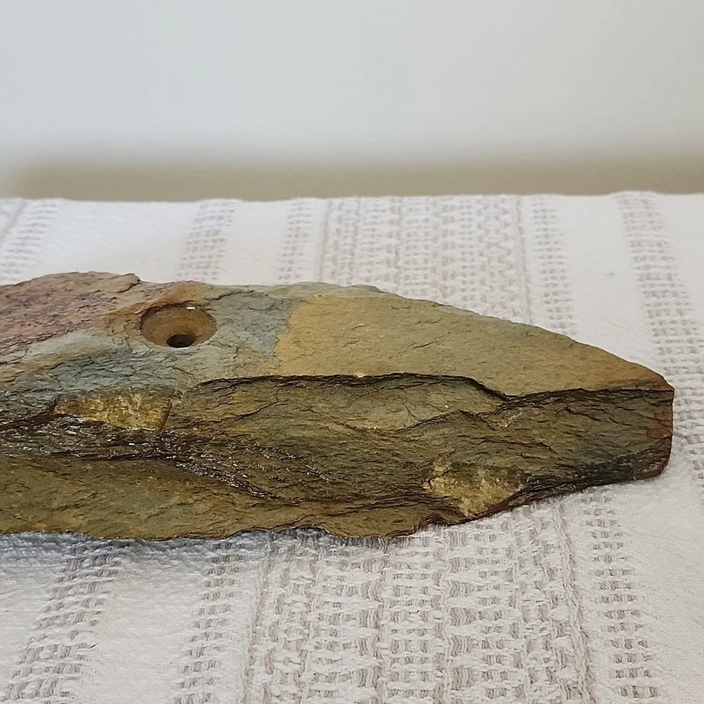 River rock oil candle, heavyweight,  genuine rock - Picture 4 of 6